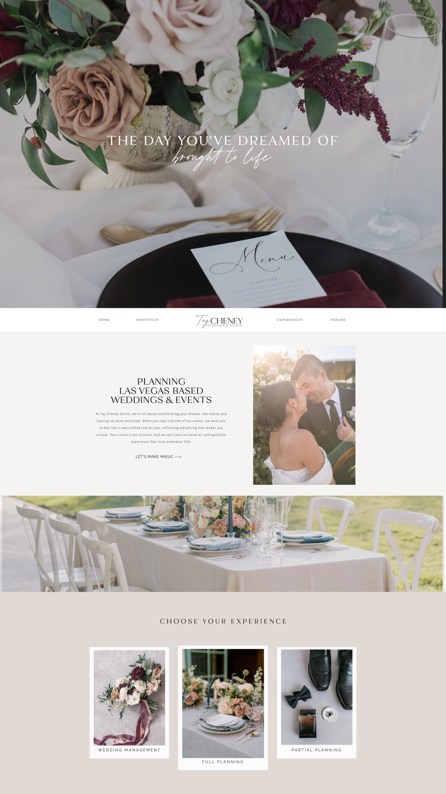 Showit Website Design For Event Planner